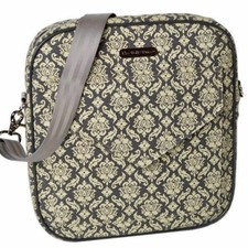 The Potty Purse Gray Cream Damask Potty Seat Bag Training