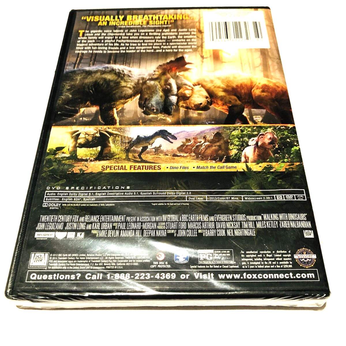 Walking With Dinosaurs Movie DVD 2013 Animated John Legizamo Long