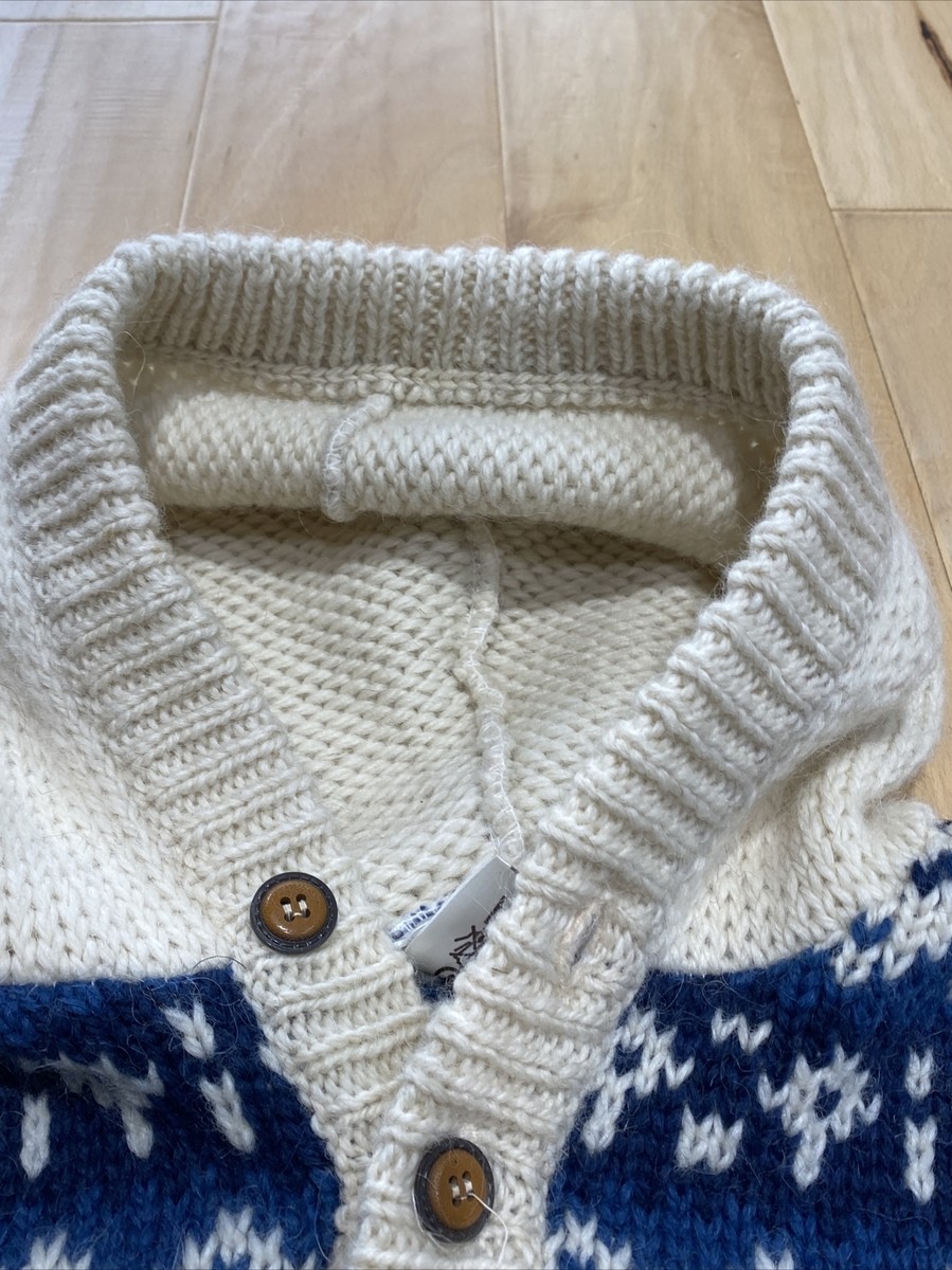 Vtg Knit Runox Scandia Strik 100% New WOOL hooded jumper Sz Vtg Knit Runox Scandia Strik 100% New WOOL hooded jumper Sz