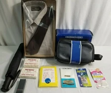NIP TRAVELING FATHERS DAY Lot DRESS SHIRT, Umbrella, Pep Boys, Kit, Poncho jd#40
