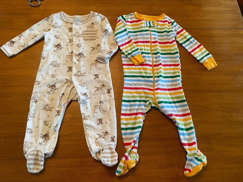 Baby Size 3-6 Mo Footed Sleepers Disney & PJ Place VGC
