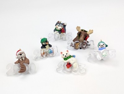 Hallmark Cool Decade Frosty Fun Christmas Ornament Lot Years 2000, 2001 & 03-06