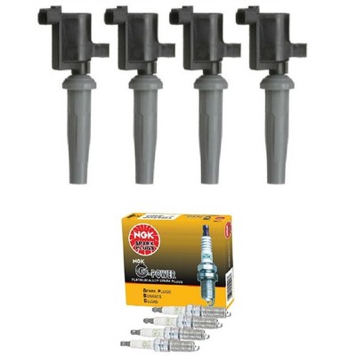 4PCS Ignition Coil & NGK G-Power Platinum Spark Plug Pack Compatible With For...
