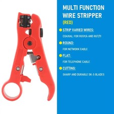 COAX CABLE WIRE FLEX CUTTING STRIPPER STRIPPING TOOL RG59 RG6 CAT5 CAT6
