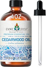 EVOKE OCCU Cedarwood Essential Oil 4 Fl Oz for Spray Home Diffuser Skin Aromath