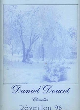 Daniel Doucet Restaurant Menu Chef signed Charolles France 1990's