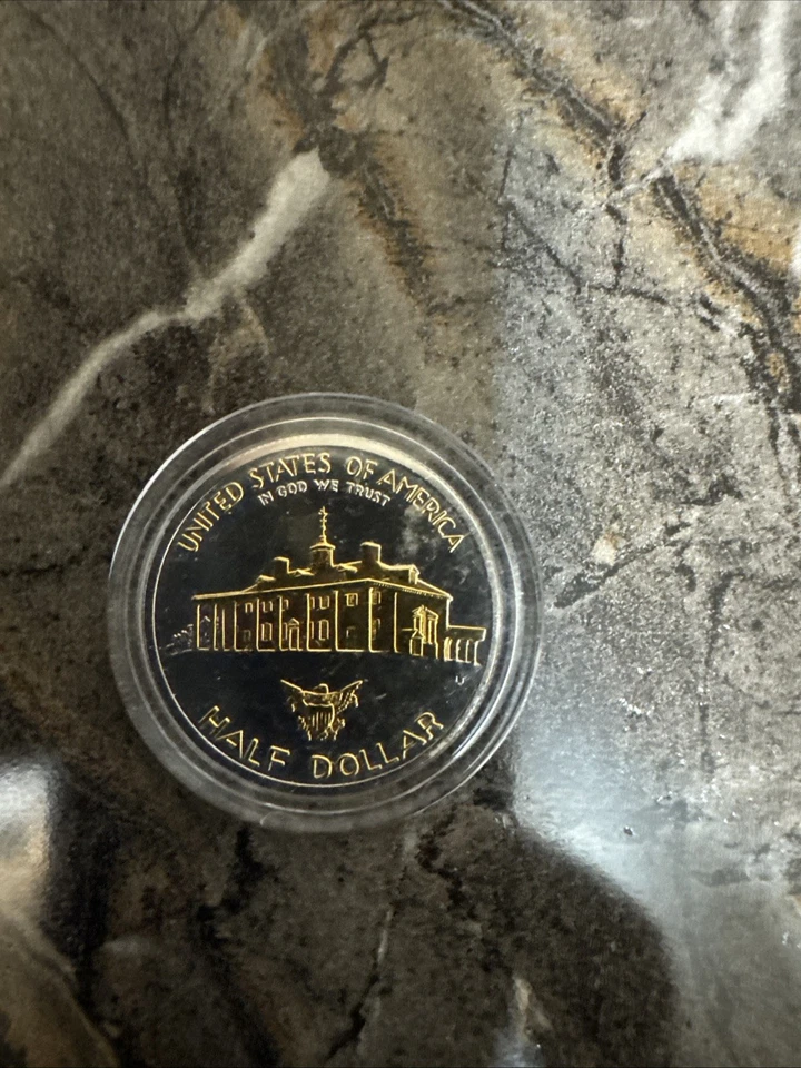 250Th Anniversary Birthday Silver Proof George Washington Half Dollar With Gold - Image 3 of 4