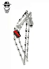 ORIGINAL LOWRIDER 26" Bent 1" Chrome DROP-DOWN FULL Deluxe Flat Twisted Fork.