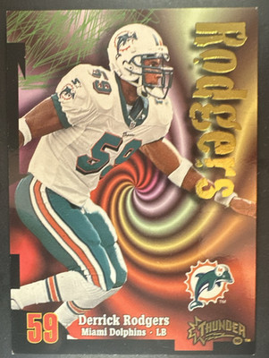 1998 Skybox Thunder #163 Derrick Rodgers - Miami Dolphins
