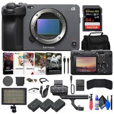 Sony FX3 Full-Frame Cinema Camera  64GB Card  Bag  2 x NP-FZ100 Battery 