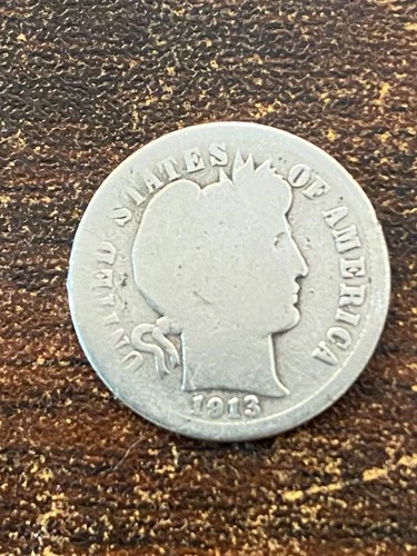 1913 p barber silver dime a very fine coin plus a surprise