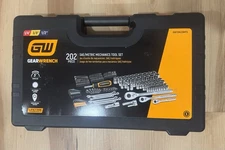 Gearwrench 202 Piece SAE/Metric Mechanics Tool Set 1/4" 3/8" 1/2" GW72MLCBMTS