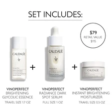 Caudalie Vinoperfect 3-Piece Dark Spot Serum-62x more effective than Vitamin C