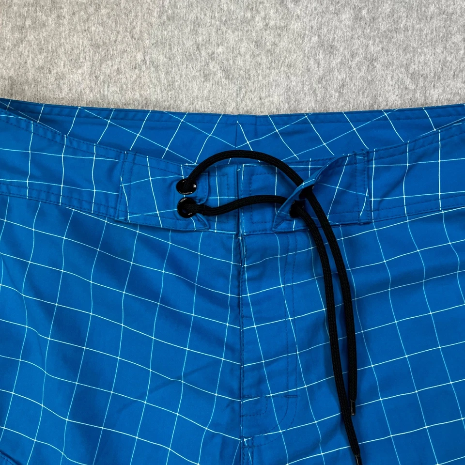 Pantalones cortos de natación The North Face para hombre 32 azul patrón de rejilla playa Foto 2 de 4
