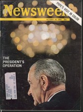 NEWSWEEK Lundon Johnson Pope Paul VI Thurgood Marshall Brezhnev 10/18 1965