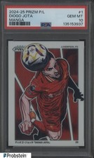 2024-25 Panini Prizm Premier League Soccer Manga #1 Diogo Jota SSP PSA 10