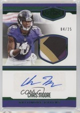 2016 Panini Plates & Patches Rookie Green 4/25 Chris Moore #25 Patch Auto fm0