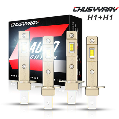 4pc H1+H1 6000K LED Headlight Bulbs Kit Hi/Low Beam For Honda CR-V 2005 2006 CRV