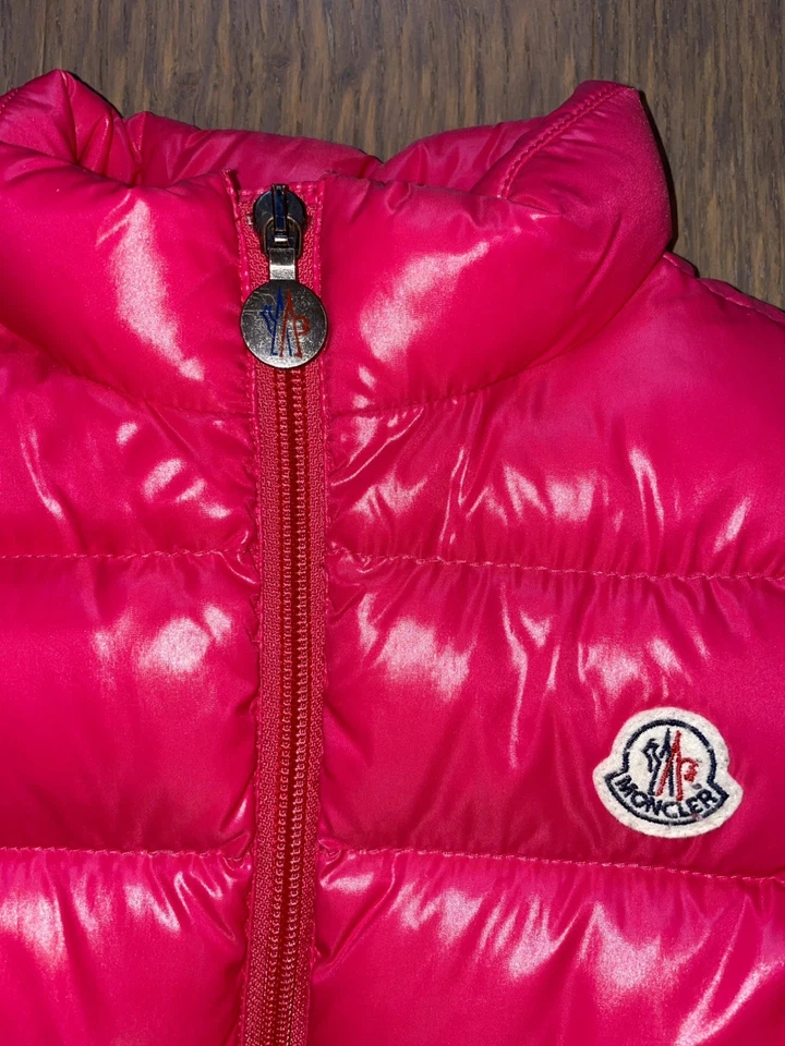 Moncler Junior Down Vest. Size 3y, Pink - Image 3 of 4