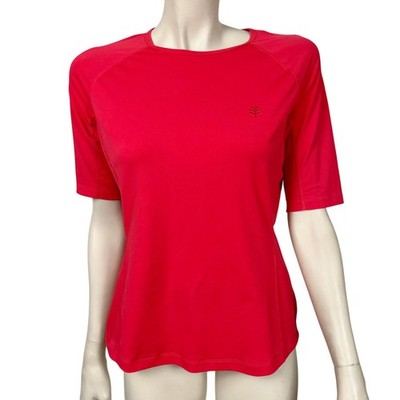 Coolibar Womens Small UPF 50+ Red T-Shirt