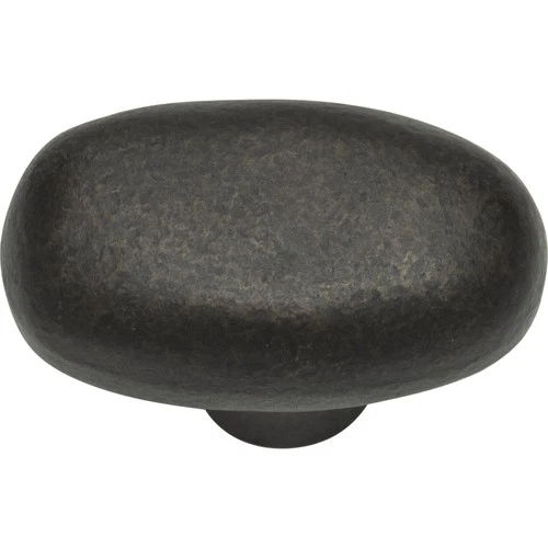 Atlas 332-ORB Distressed Oval Knob 1 11/16 Inch - Oil Rubbed Bronze - Picture 1 of 2