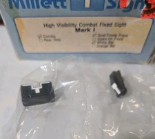 Millett Sights Mark I High Visibility Combat Dual Crimp Front White Combo 