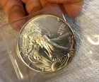 Uncirculated 1 Oz .999 Fine Silver 1987 US Walking Liberty One Dollar Coin