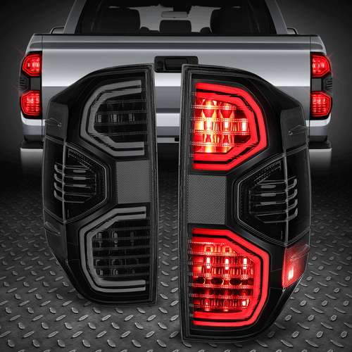 Black Smoke LED Tail Light For 2014-2021 Toyota Tundra Rear Lamp Left+Right Pair - 第 1/9 張圖片