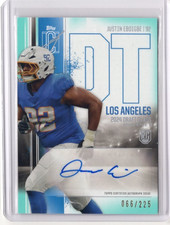 JUSTIN EBOIGBE NFL 2024 Topps Signature Class Teal RC Auto 066/225 #RCA-JEB Card