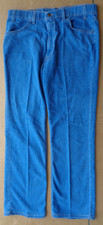 Levi's mens 36 x 29 blue Action jeans, straight leg, cotton blend, made in USA