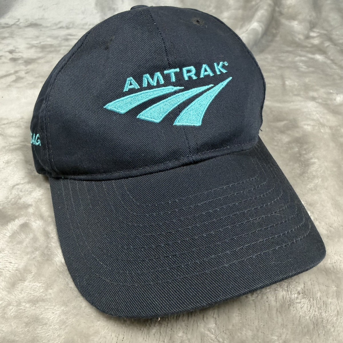 Amtrak Dark Blue Beanie Hat with White Logo 61Q4vn6X31L.jpg main image 2
