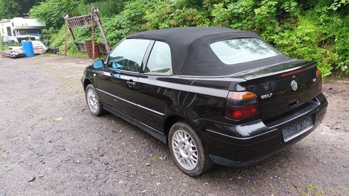 VW Volkswagen Golf 3 Cabrio Last Edition zu verkaufen in schwarz mit heller Auss