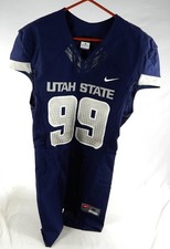 2015 Utah State Aggies #99 Game Used Navy Jersey M 039