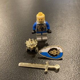 Lego Castle King Mathias Minifig 8781 8875 8779 Knights Kingdom Gold Chrome Lot