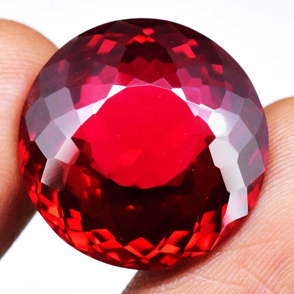 36.10 Ct Round Natural Pyrope Garnet 19MM Attractive Excellent Gemstone Tanzania - Image 4 of 4