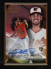 2021 Topps Gold Label Framed Auto Black 18/75 Dean Kremer #FA-DK Auto 11pj