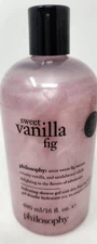 Philosophy Sweet Vanilla Fig Shampoo Shower Gel Bubble Bath 16 oz Sealed