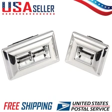Set of 2 Chrome Power Window Switch Fit For Chevy Chevrolet GMC Pontiac Buick