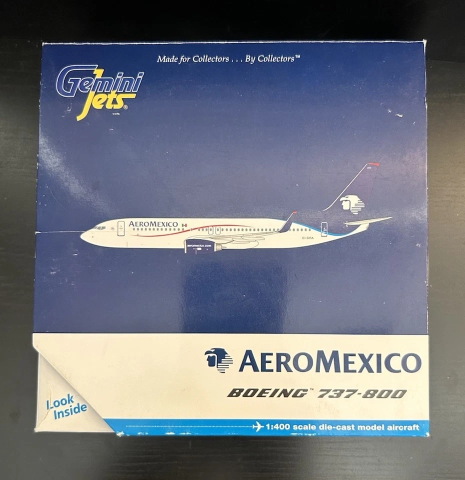 GeminiJets 1:400 Aeromexico Boeing 737-800 EI-DRA GJAMX994 Diecast Model RARE - Image 4 of 4