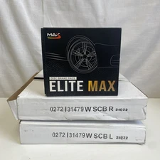 Max Advanced Brakes M1451 Elite Max Ceramic Disc Brake Pads & Rotors 31479W SCBL
