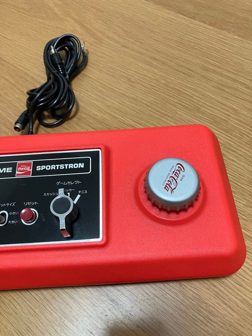 テレビゲーム SPORTSTRON Coca-Cola TV-Game Sportstron Pong Console Red Vintage 1978 Tested