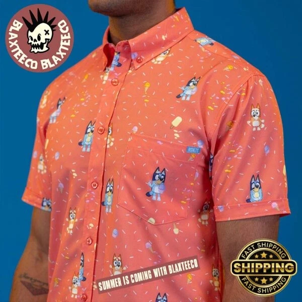 Bluey Don’t Let It Melt Summer Hawaiian Shirt Reprint