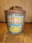 ANTIQUE/VINTAGE 1893 J.A. HARPS NEVER FAIL KEROSENE 5 GALLON METAL Top Pump