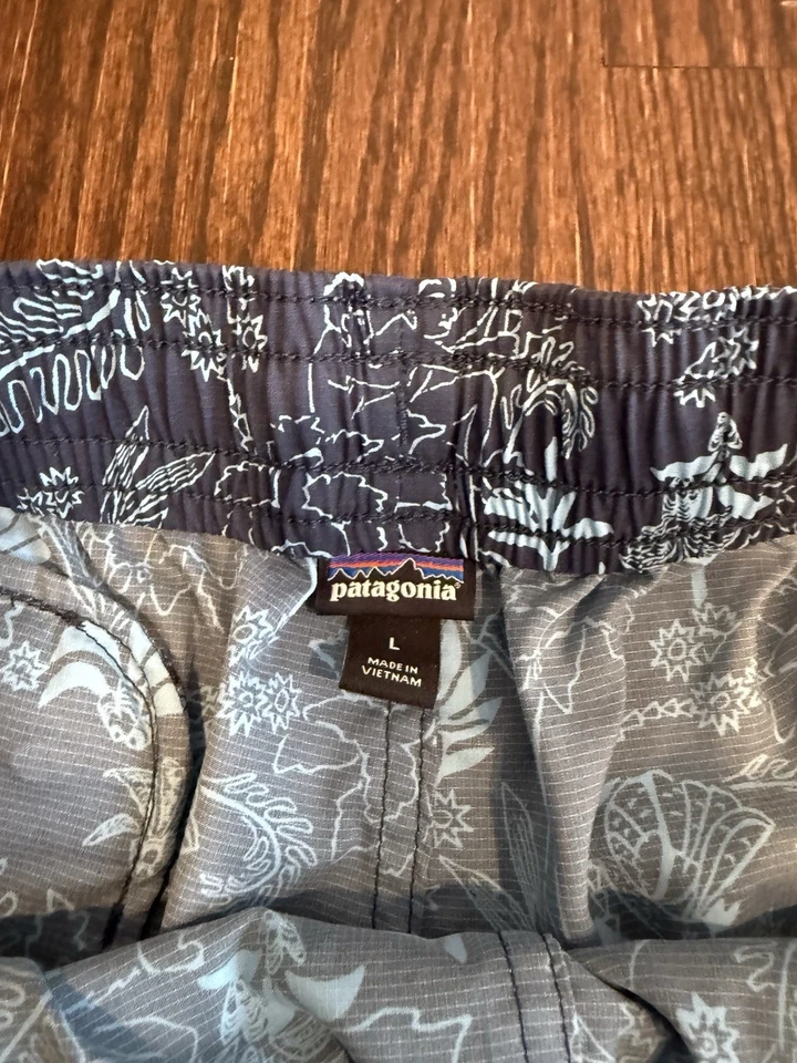 Micro Pantalones Cortos Patagonia Planing Para Mujer Grandes Elastizados Azul Floral Calce Ajustado Foto 2 de 4