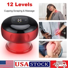 Smart Electric Cupping Massage Infrared Heat Vacuum Suction GuaSha Therapy US