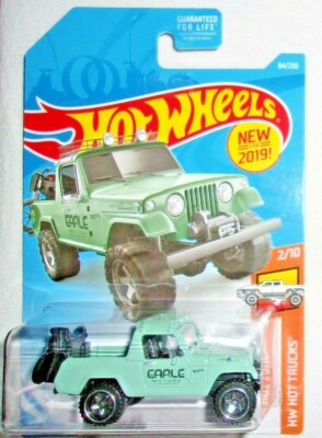 Hot Wheels '67 Jeepster Commando #084 HW '19 Hot Trucks 2/10 Green VHTF!
