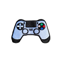 Embroidered Modern Retro Video Game Controller Iron On Sew Applique Gamer Patch