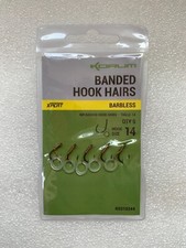 KORUM BANDED HOOK HAIRS PACK OF 5 BARBLESS