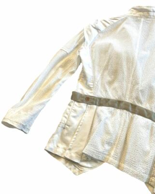 Veste Blanche à Rubans Gris Marithé & François Girbaud - Taille 40 - Neuf Sans étiquette