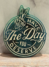 Sarcastic Positivity Resin Art Piece - Handmade Encouragement Gift - Unique